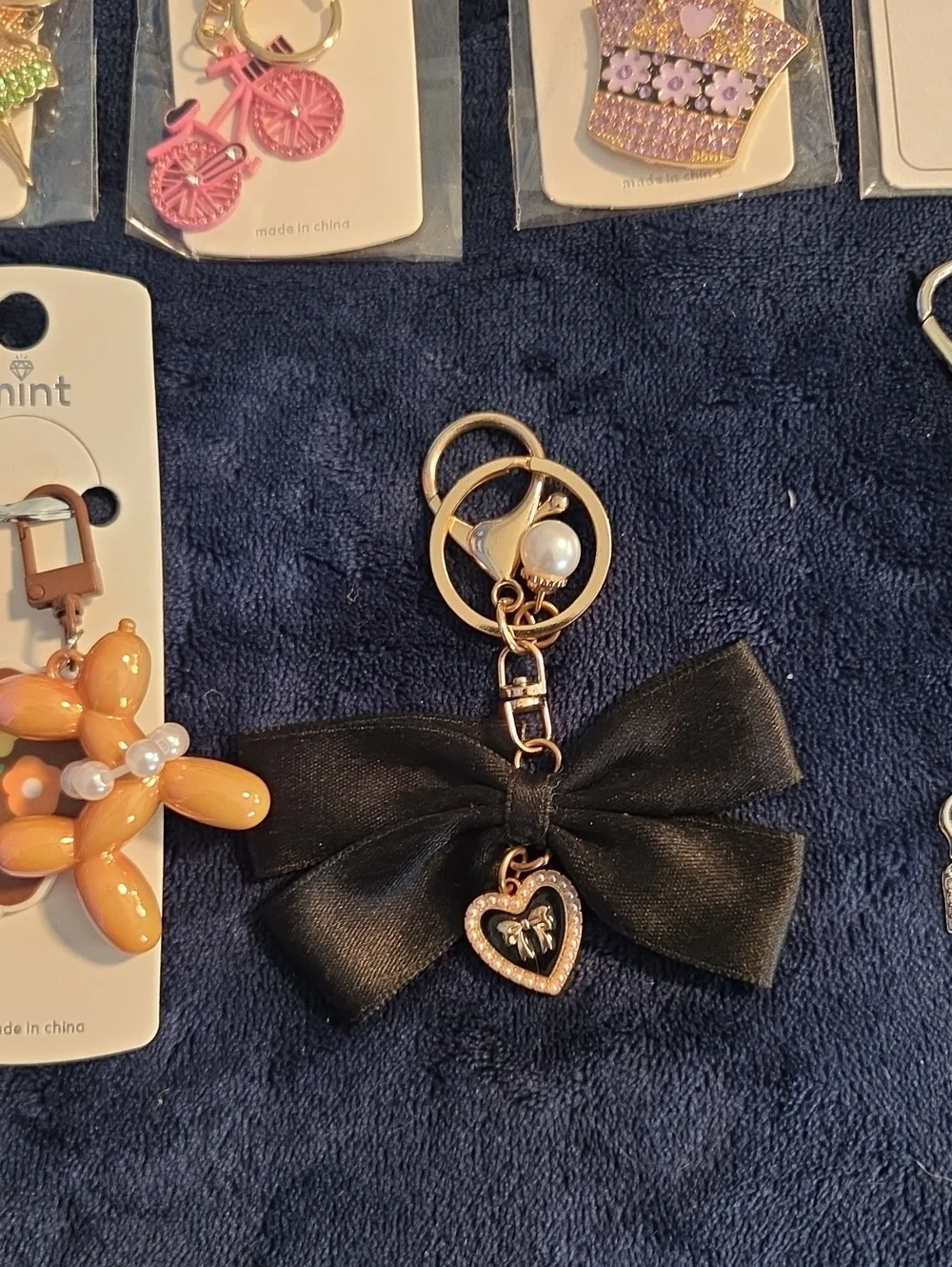 Bag charm 7 piece bundle